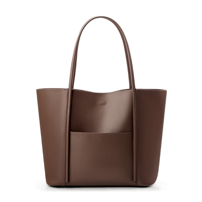 Women's Large-capacity Commute Office Leather Workwear Tote Bag Shoulder Crossbody Purse Premium Work and Travel