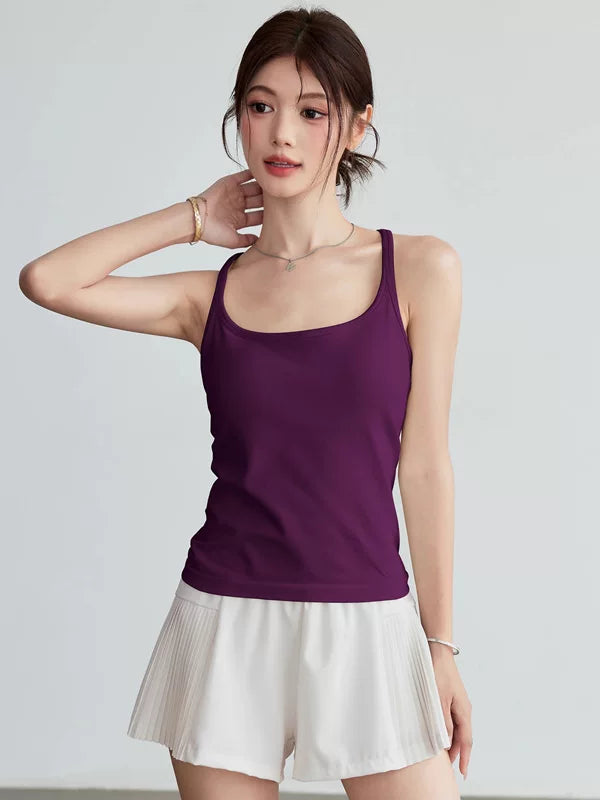 Women's Slim-fit Sports Bra Wireless Racerback Support Travel Everyday Wear Seasonal Look Slimming Weekend