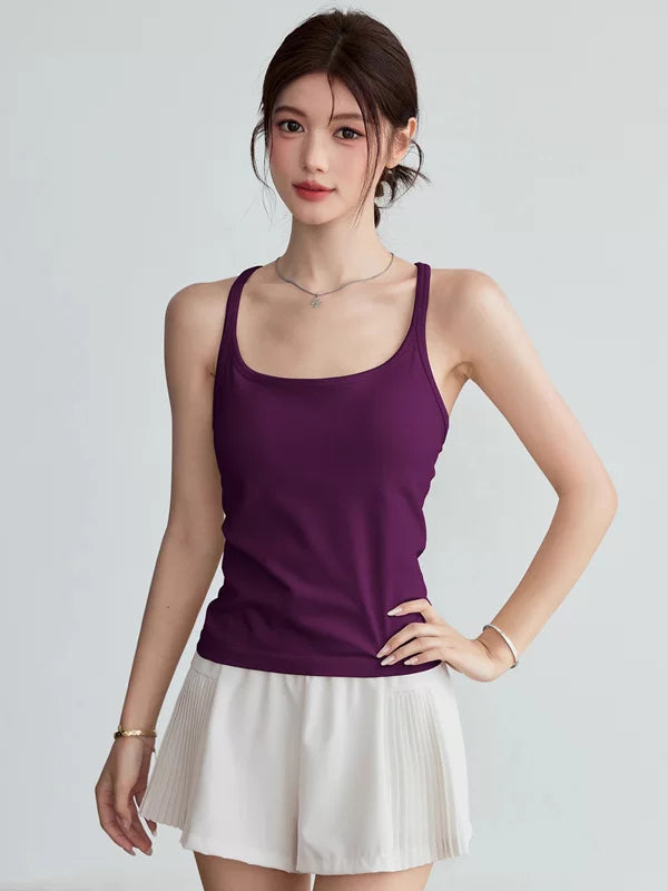 Women's Slim-fit Sports Bra Wireless Racerback Support Travel Everyday Wear Seasonal Look Slimming Weekend