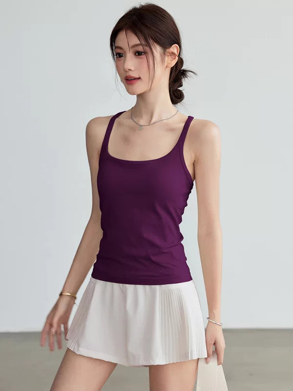 Women's Slim-fit Sports Bra Wireless Racerback Support Travel Everyday Wear Seasonal Look Slimming Weekend