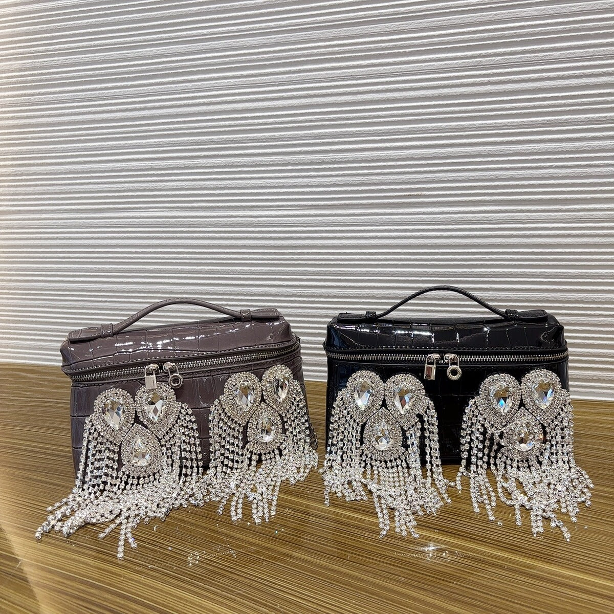 Women's Commute Tassel Office Patent Leather Workwear Bags Handbag for Work and Travel