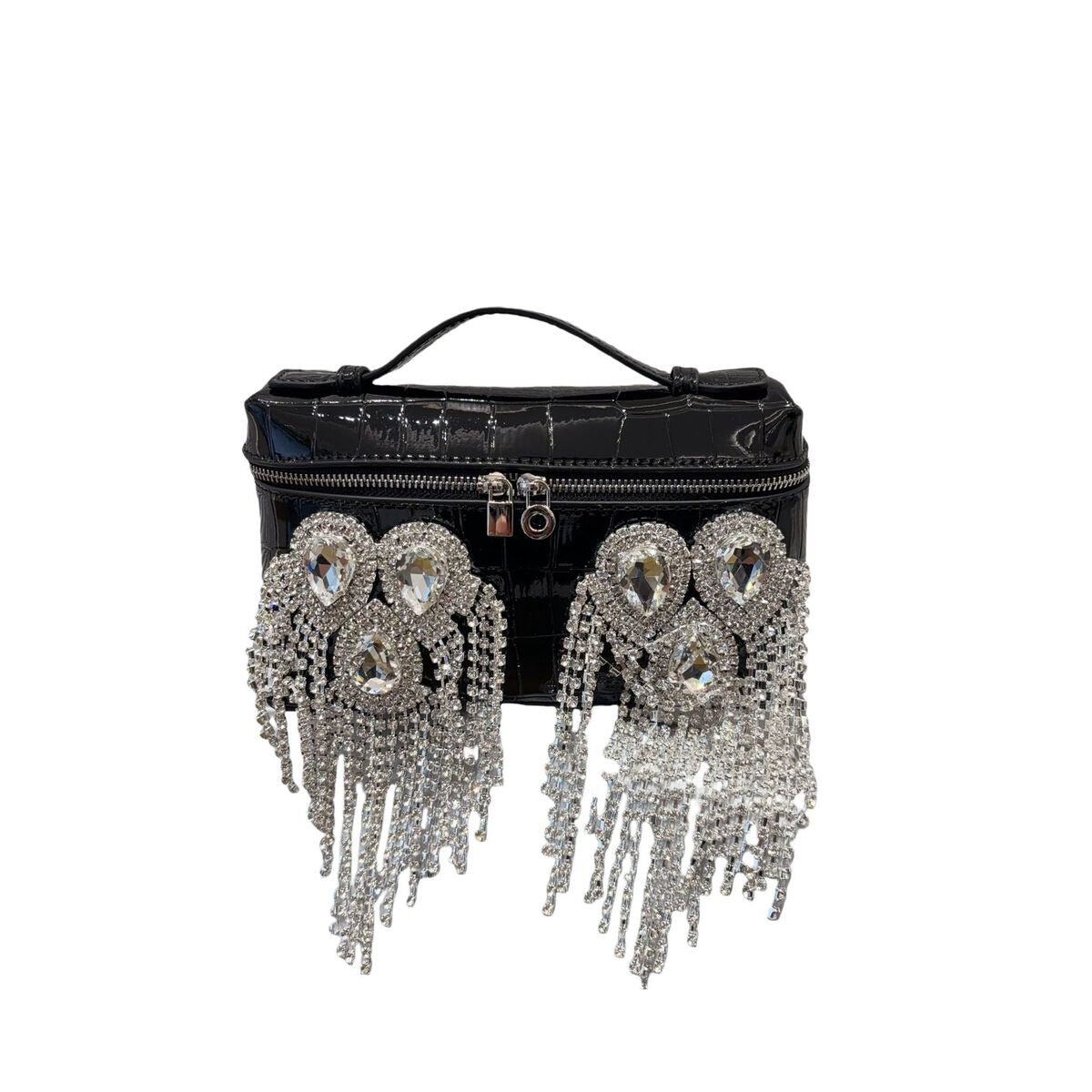 Women's Commute Tassel Office Patent Leather Workwear Bags Handbag for Work and Travel