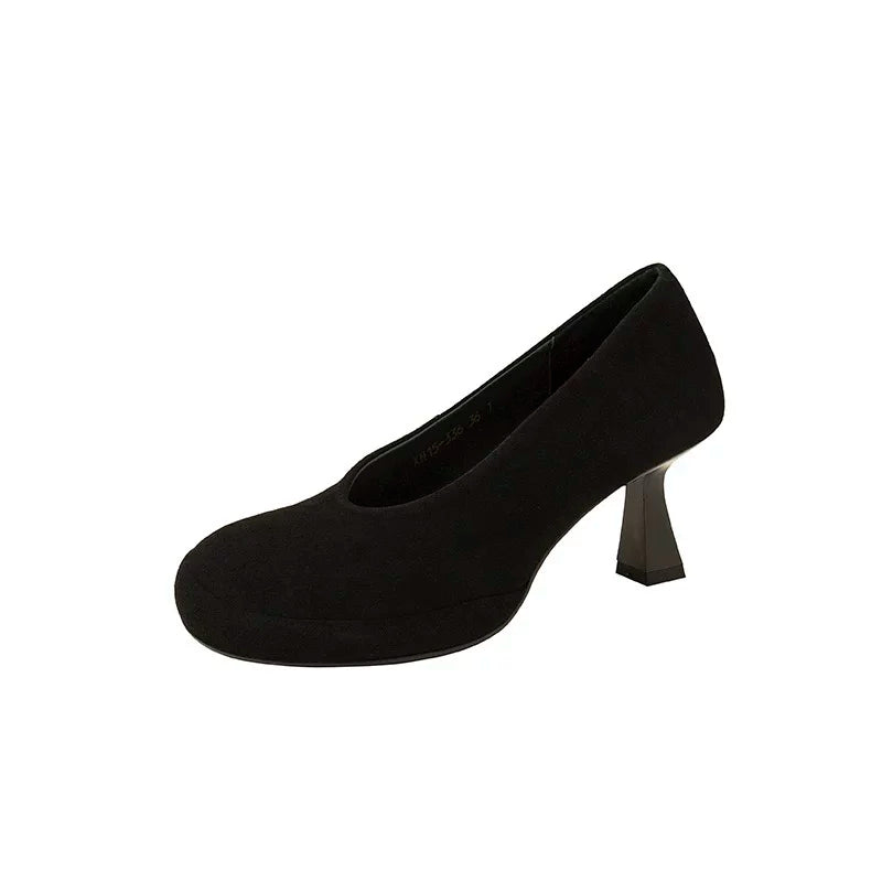Round Toe Pumps for Women