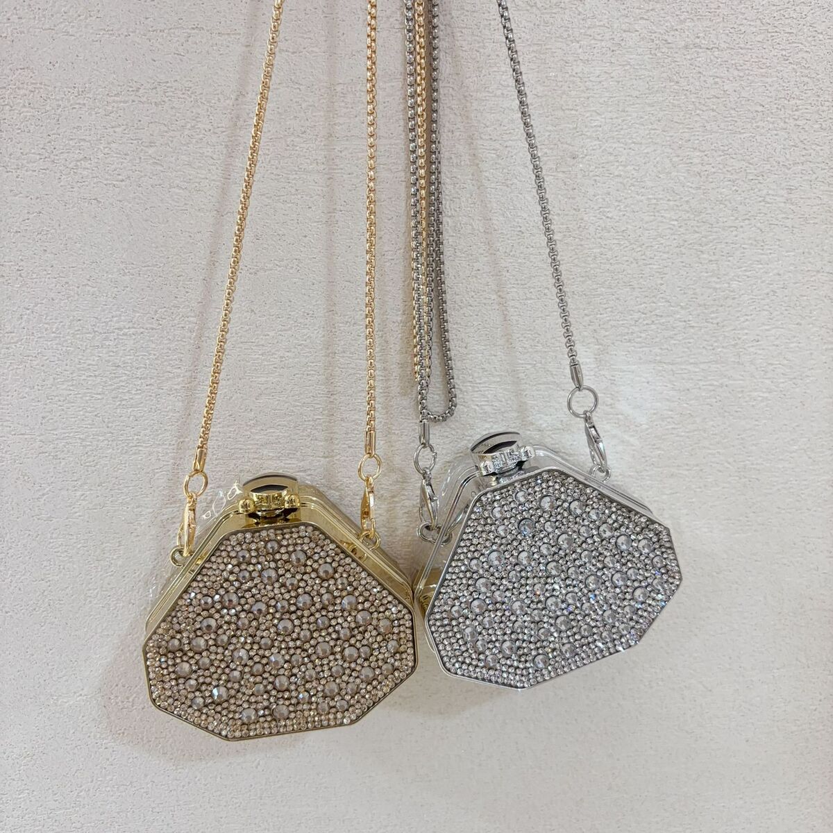 Chain Glitter Makeup Bag Travel Cosmetic Pouch for Handbag Organization Gift Office Versatile School Everyday
