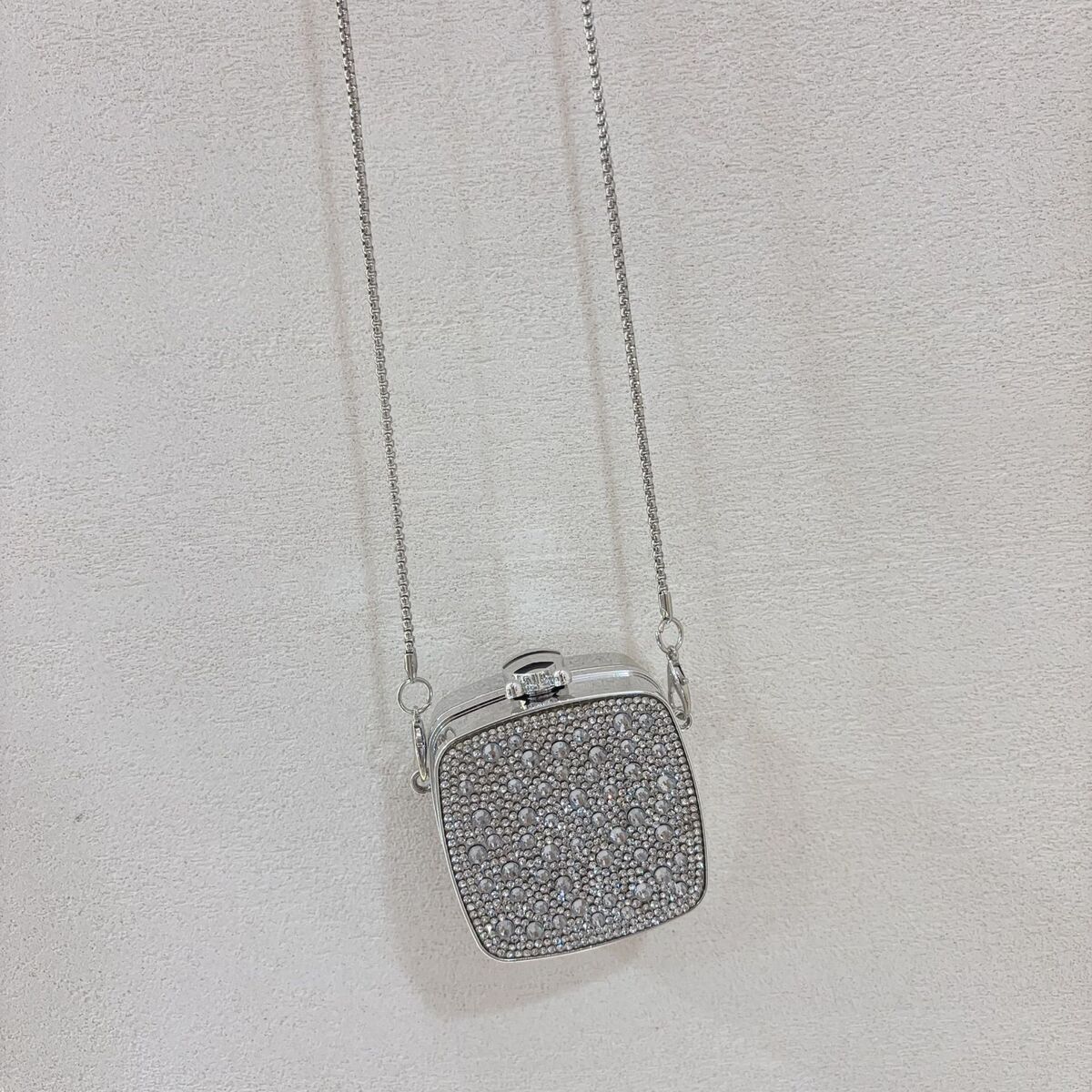 Chain Glitter Makeup Bag Travel Cosmetic Pouch for Handbag Organization Gift Office Versatile School Everyday