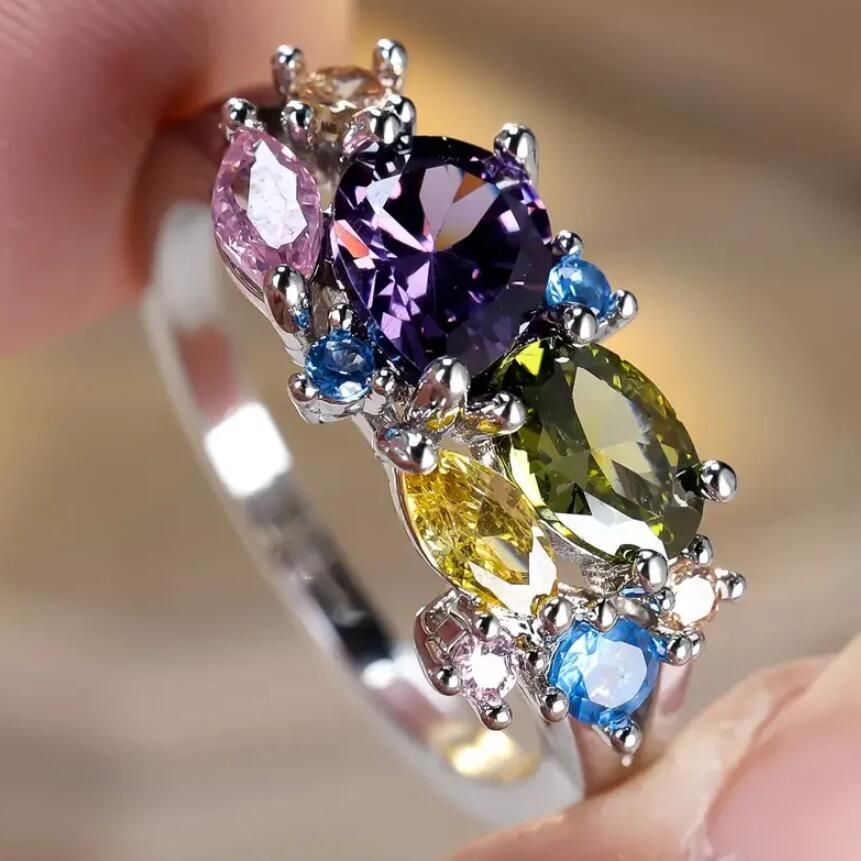 Cubic zirconia ring by Yoshan