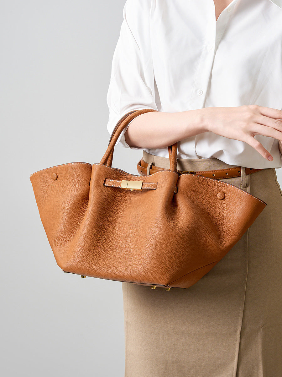 Women's Large-capacity Leather Dumpling Bag Crossbody Purse for Travel and Sightseeing Everyday Casual Streetwear Premium Versatile Date Night Office