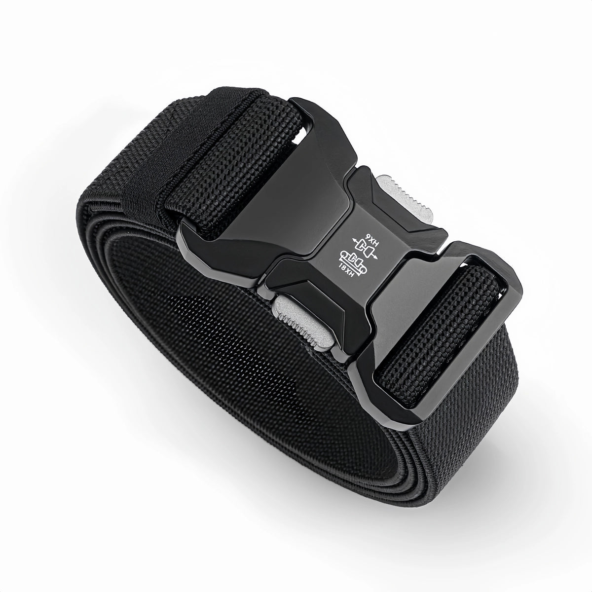 Women's Quick-release Buckle Stretch Adjustable Woven Commute Nylon Office Workwear Waist Belt Designer