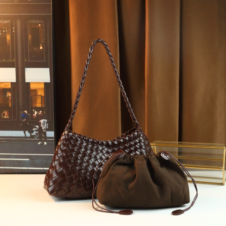 Women's Woven Handcrafted Retro Casual Underarm Bag Crossbody for Travel and Sightseeing Everyday Streetwear Premium Versatile Date Night Office