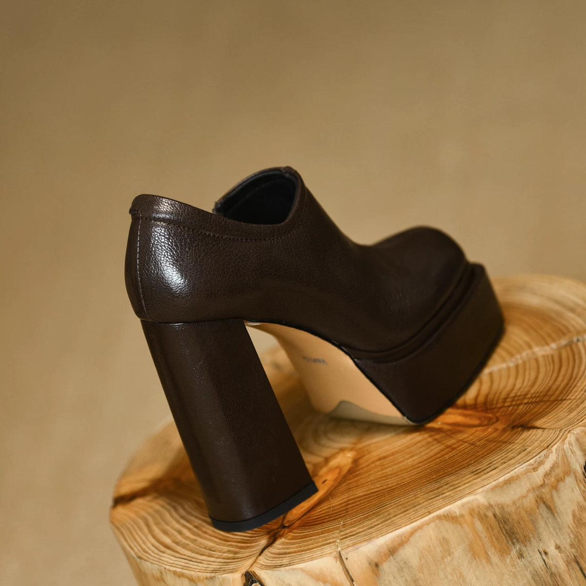 Women's Chunky Sole Platform Block Heel High Heel Side Zip Pumps Closed-Toe Dress Heels Wedding Guest Cocktail Party