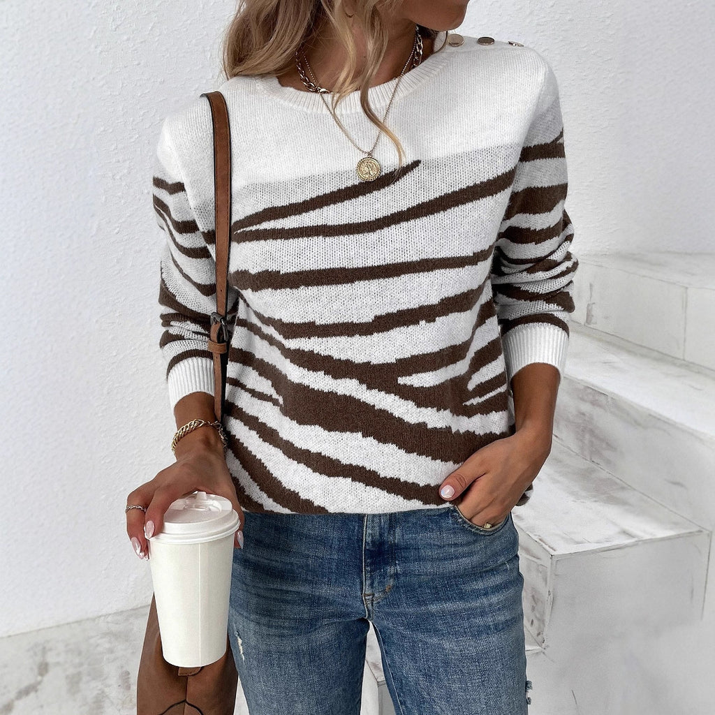 Women's Fall Winter Long Sleeve Sweater Knit Pullover Top Office Everyday Lightweight