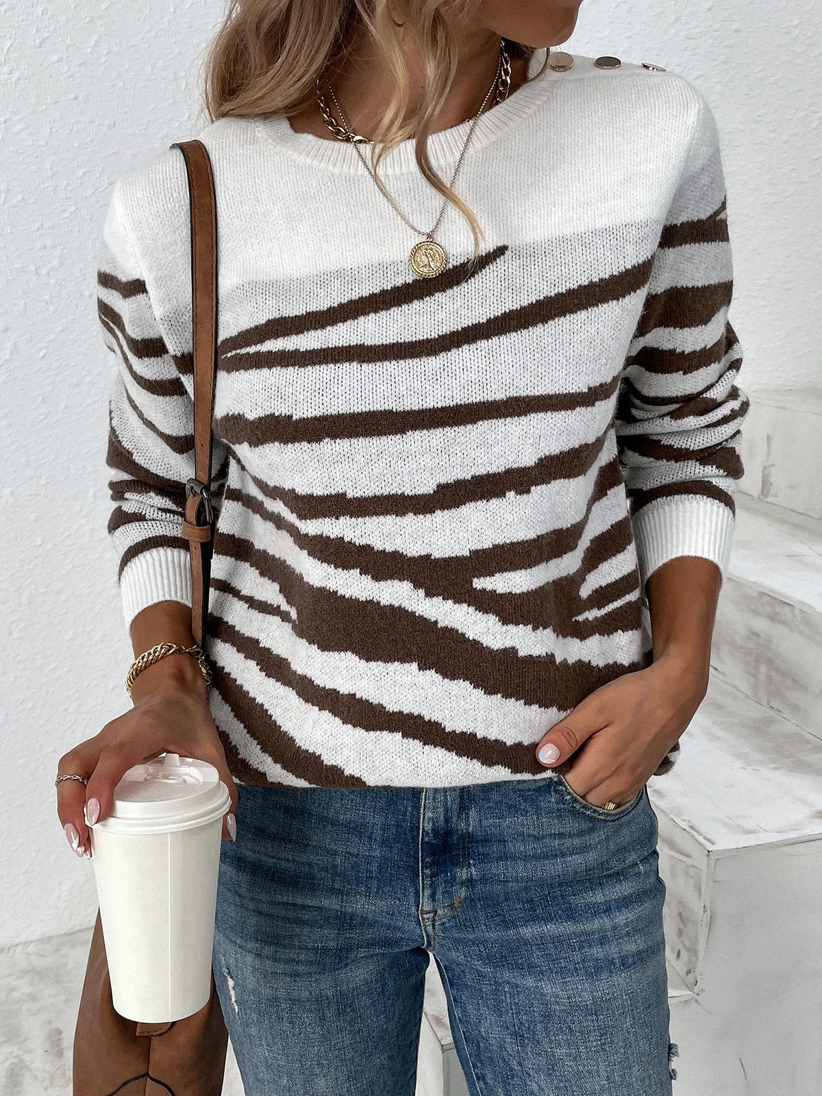 Women's Fall Winter Long Sleeve Sweater Knit Pullover Top Office Everyday Lightweight