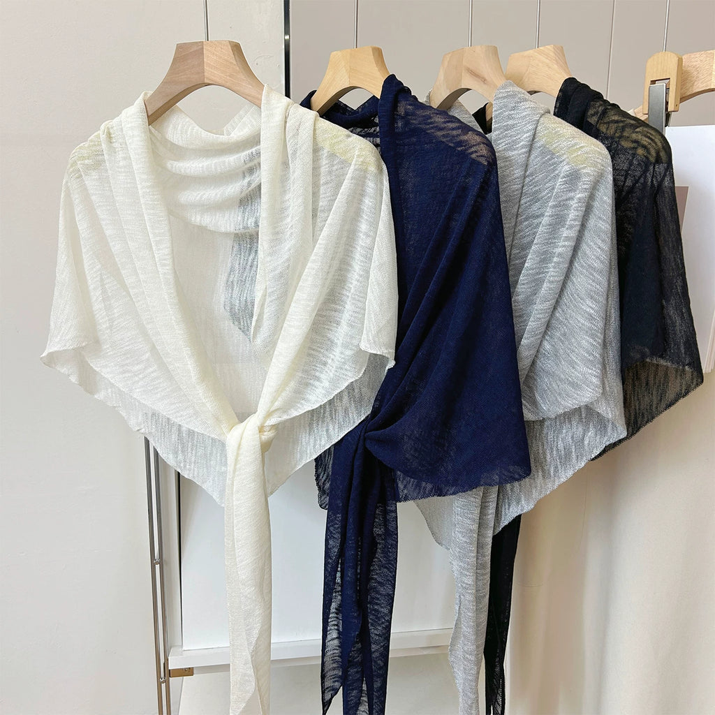 Women's Vintage Knit Shawl for Office and Travel Evening Gift Everyday Wear Seasonal Look Holiday Gift