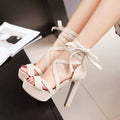 Women's Platform Open Toe Block Heel High Heel Roman Sandals for Summer Weddings Beach Vacation Everyday Wear Travel Office