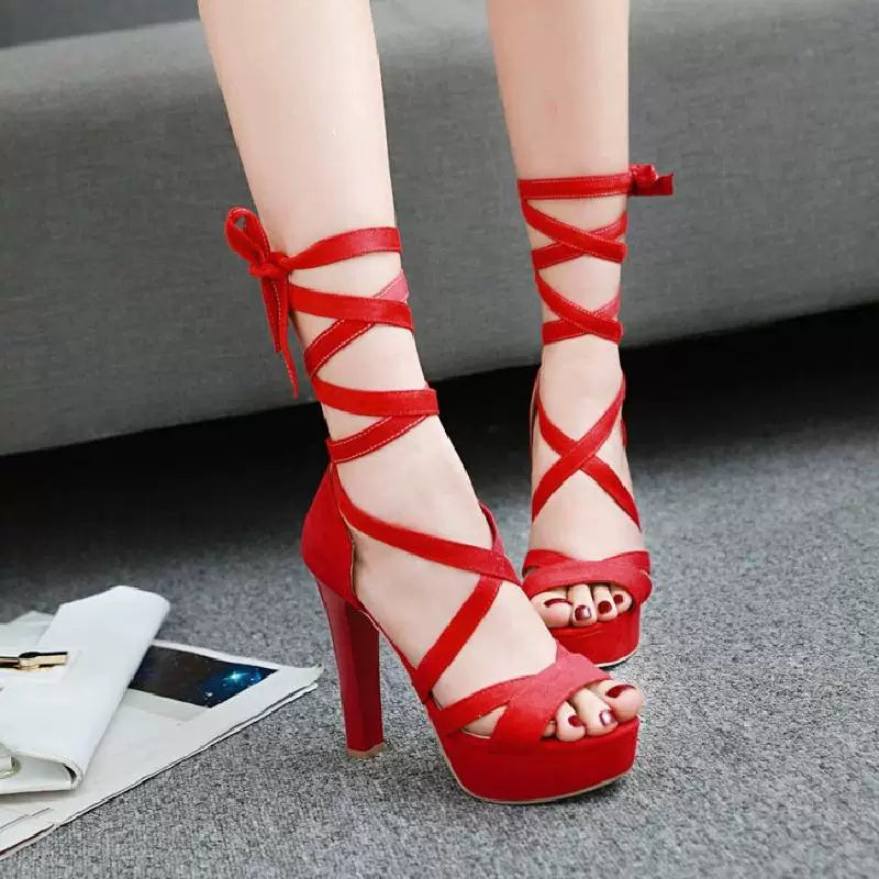 Women's Platform Open Toe Block Heel High Heel Roman Sandals for Summer Weddings Beach Vacation Everyday Wear Travel Office