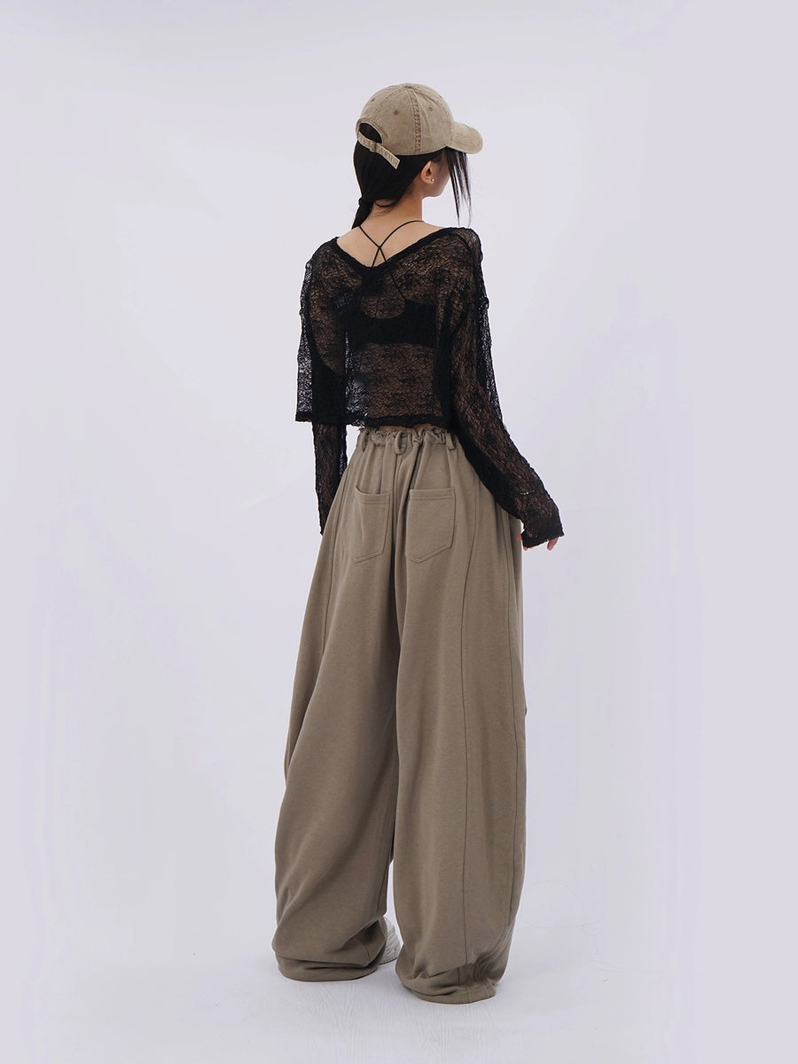 Women's Hip-hop Oversized Slim-fit Straight Pants Wide-leg for Office Outfits Business Casual Work Slimming Travel Comfort Weekend