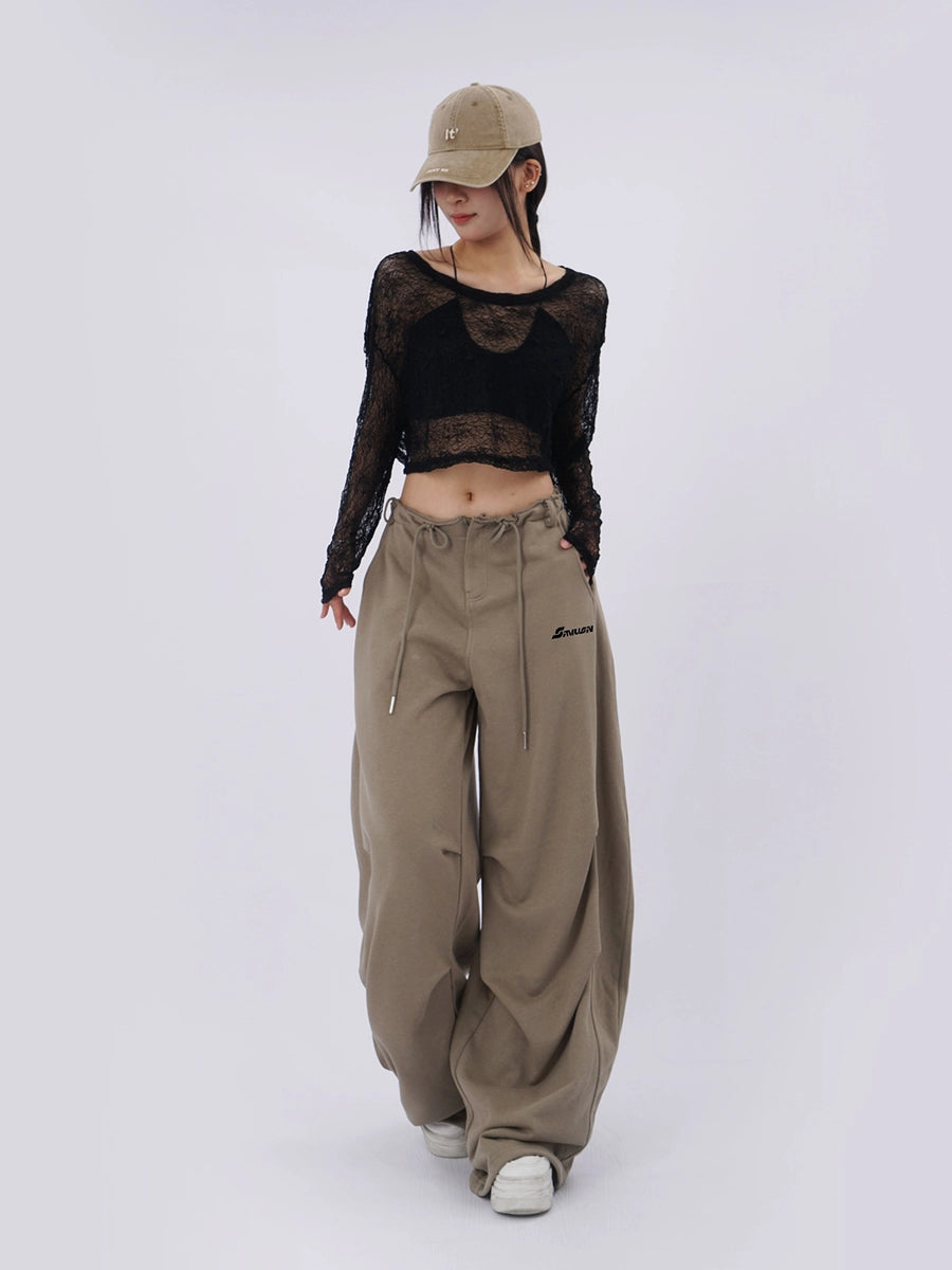 Women's Hip-hop Oversized Slim-fit Straight Pants Wide-leg for Office Outfits Business Casual Work Slimming Travel Comfort Weekend
