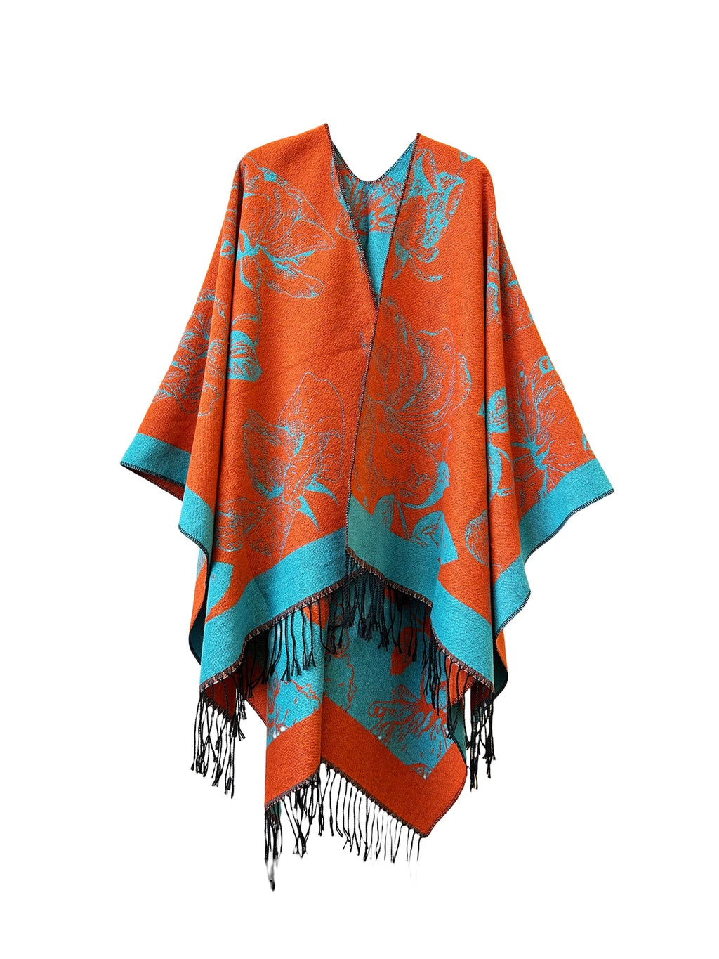 Women's Ethnic Fall Winter Knit Shawl for Office and Travel Evening Gift Everyday Wear Holiday Gift