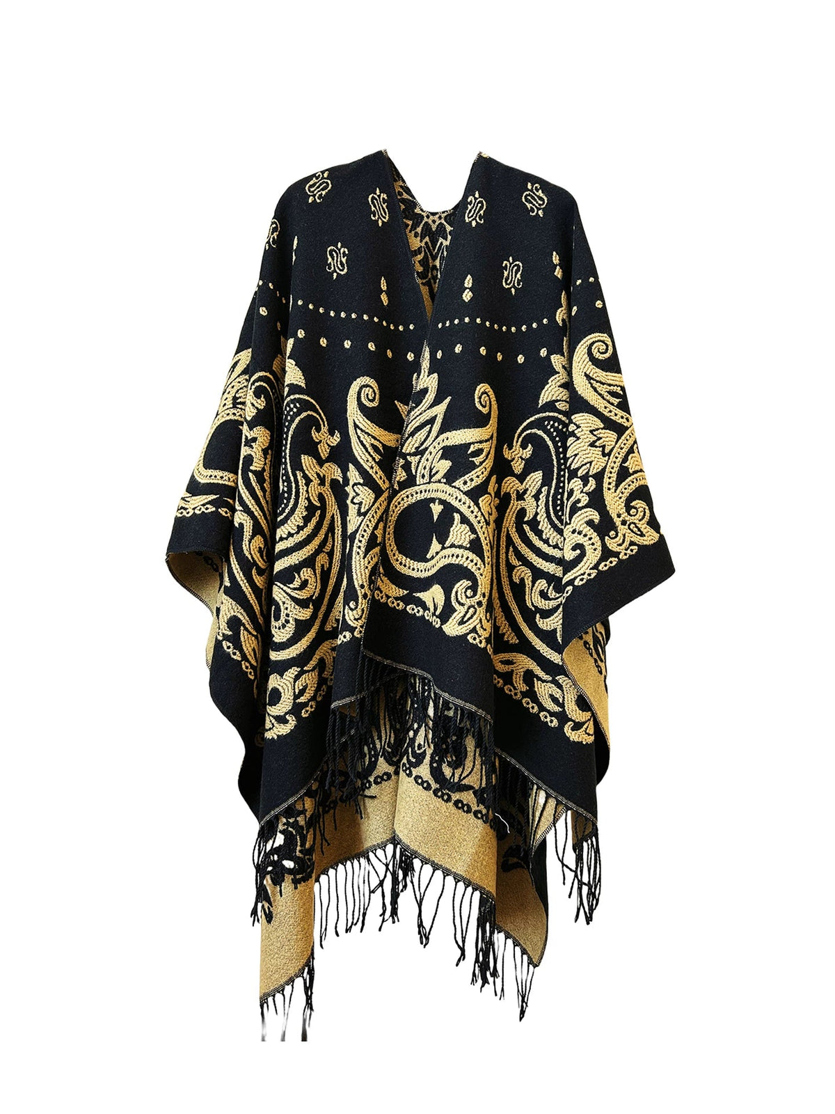 Women's Ethnic Fall Winter Knit Shawl for Office and Travel Evening Gift Everyday Wear Holiday Gift