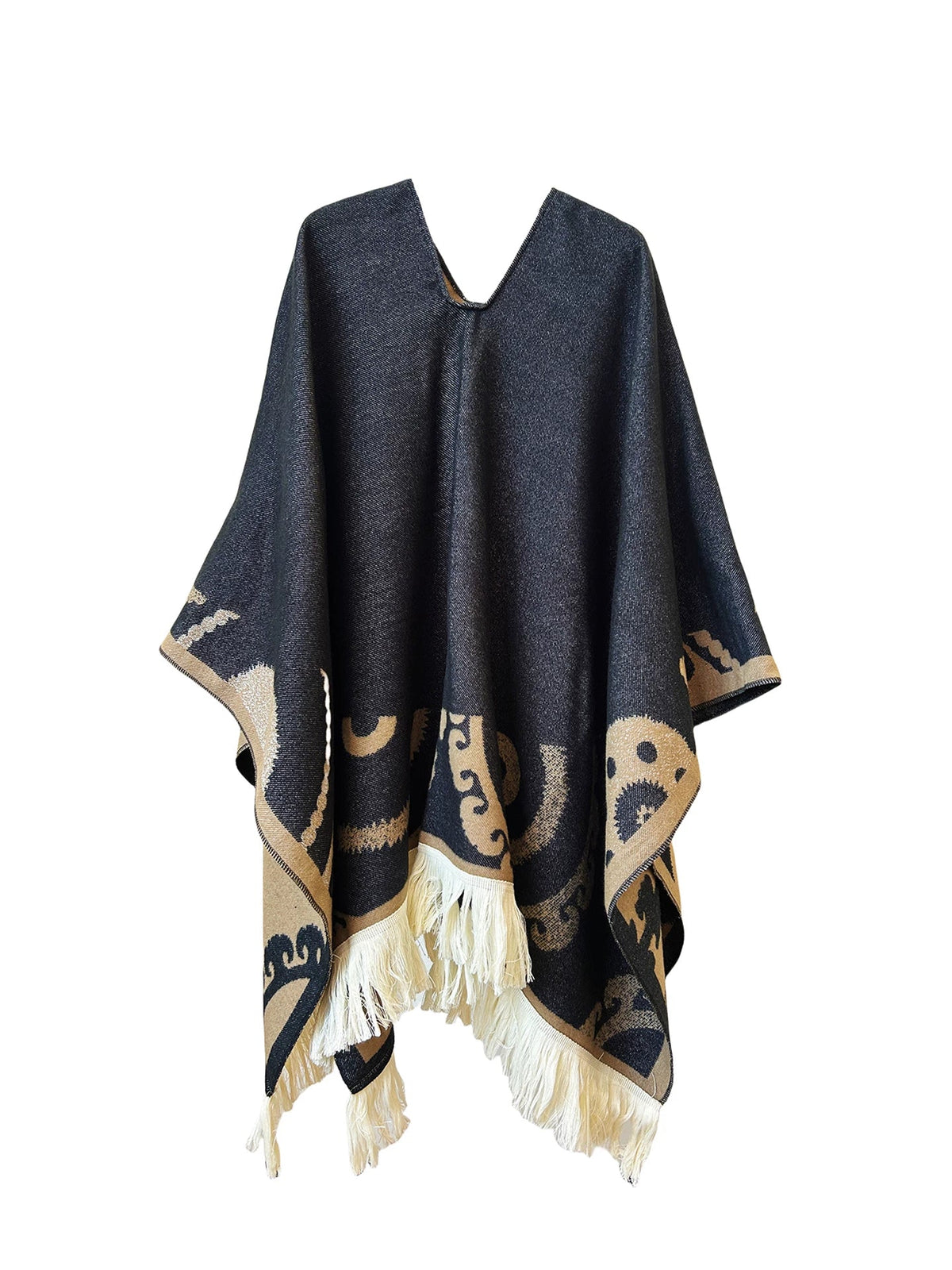 Women's Ethnic Fall Winter Knit Shawl for Office and Travel Evening Gift Everyday Wear Holiday Gift