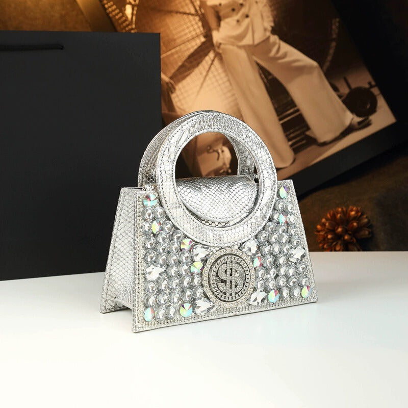 Women's Glitter Crystal Bags Handbag for Work and Travel Office School Everyday Wear Premium
