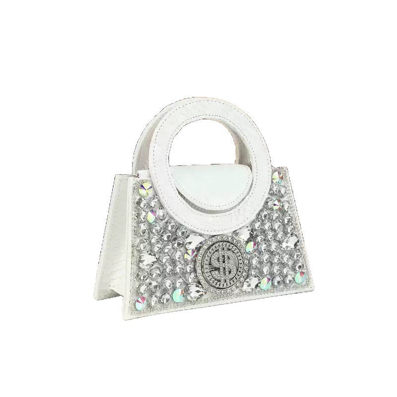 Women's Glitter Crystal Bags Handbag for Work and Travel Office School Everyday Wear Premium