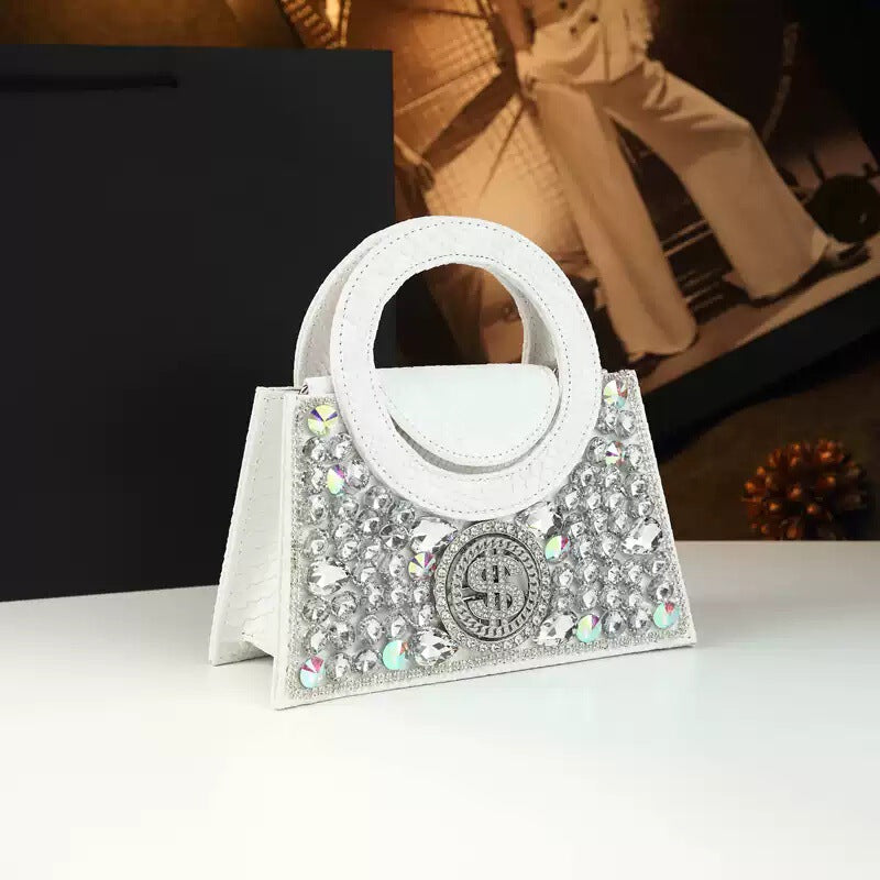Women's Glitter Crystal Bags Handbag for Work and Travel Office School Everyday Wear Premium