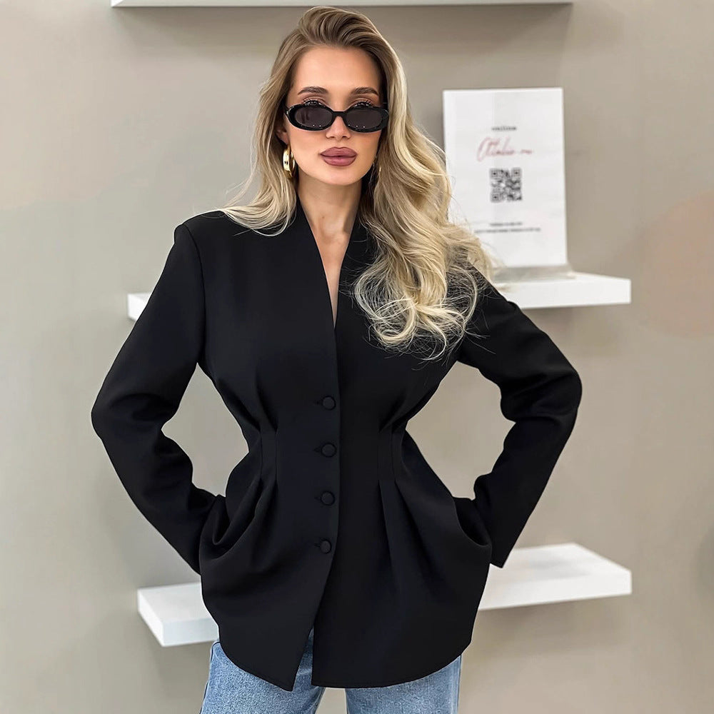 Women's Designer Elegant Workwear Blazer Workwear Jacket