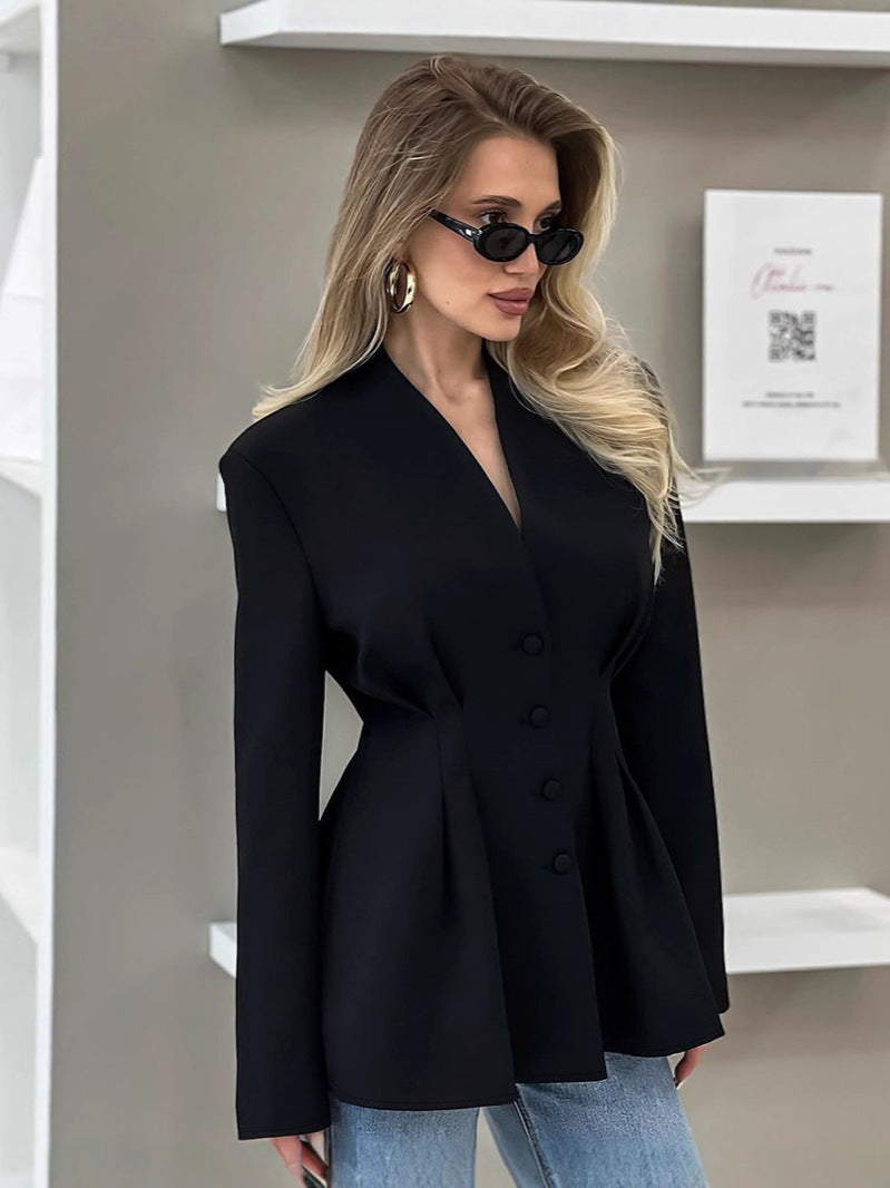 Women's Designer Elegant Workwear Blazer Workwear Jacket