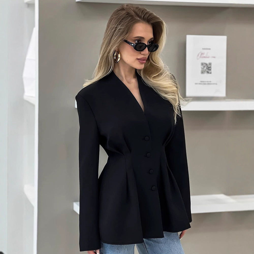 Women's Designer Elegant Workwear Blazer Workwear Jacket