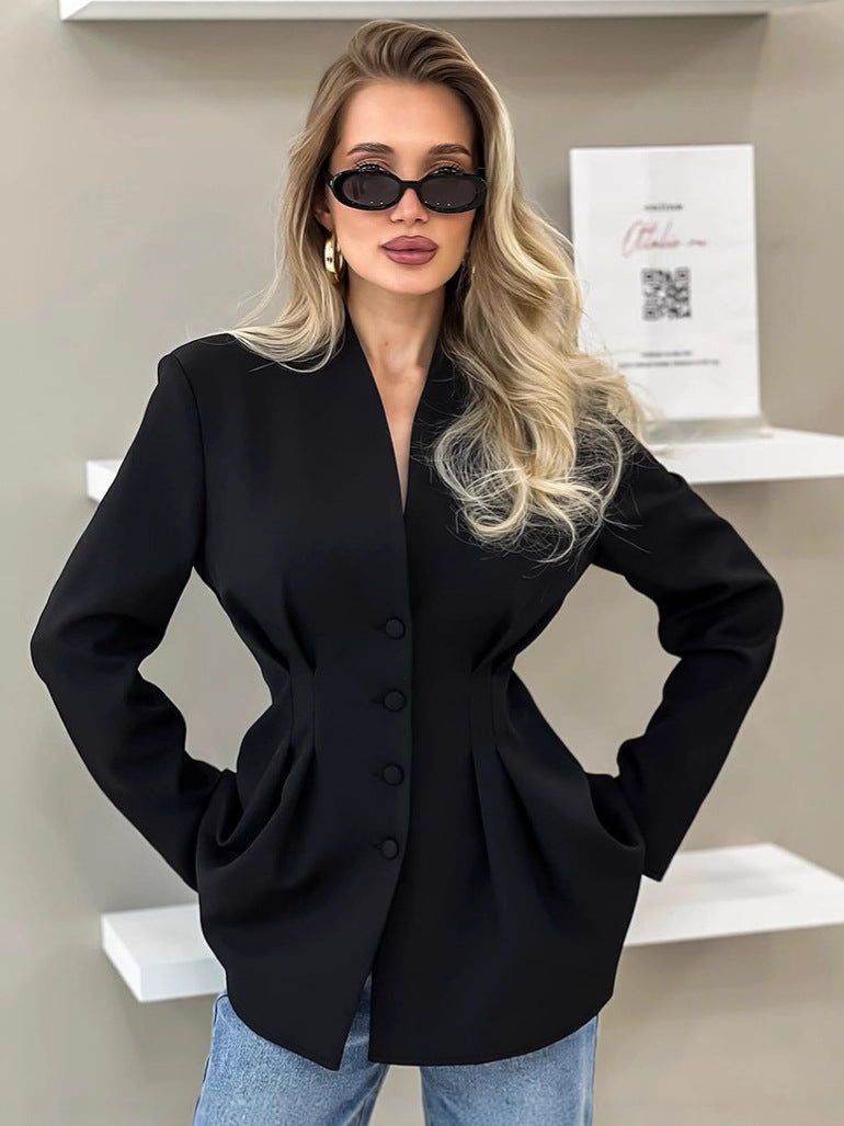 Women's Designer Elegant Workwear Blazer Workwear Jacket