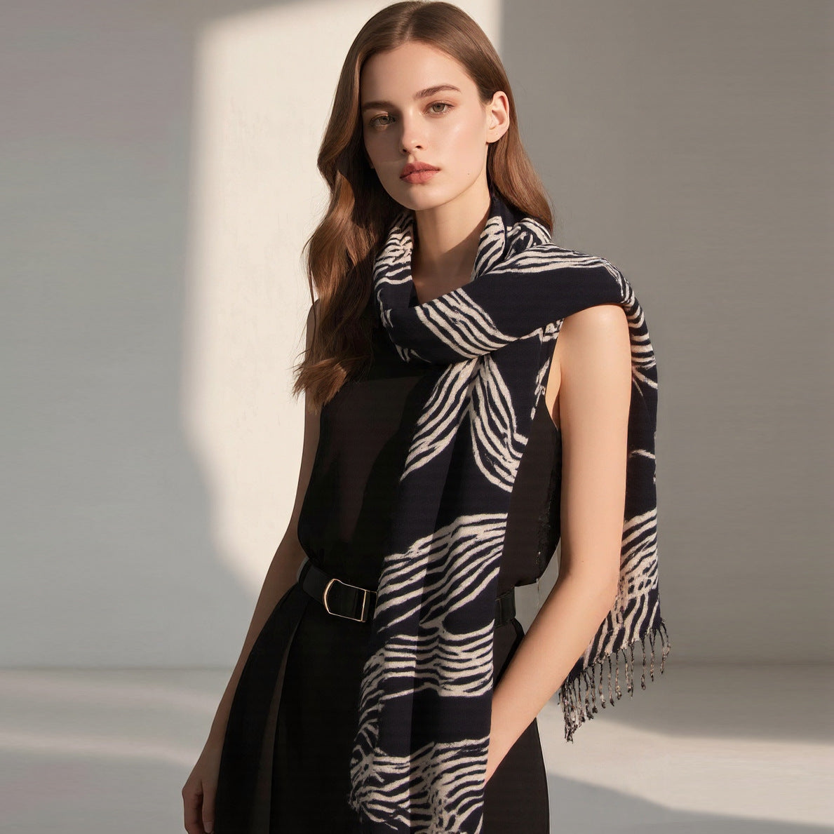 Women's Fall Winter Fleece-Lined Shawls Scarves Scarf Fashion Wrap Pashmina Gift