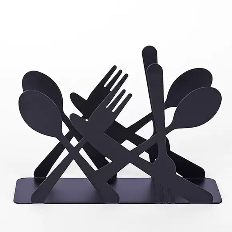 Wrought-iron Napkin Holder Table Stand Storage Bin Home Organizer Kitchen Entryway