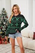 Snowflake Knit Christmas Sweater for Women, Cozy Holiday Pullover for Winter Parties and Seasonal Photos
