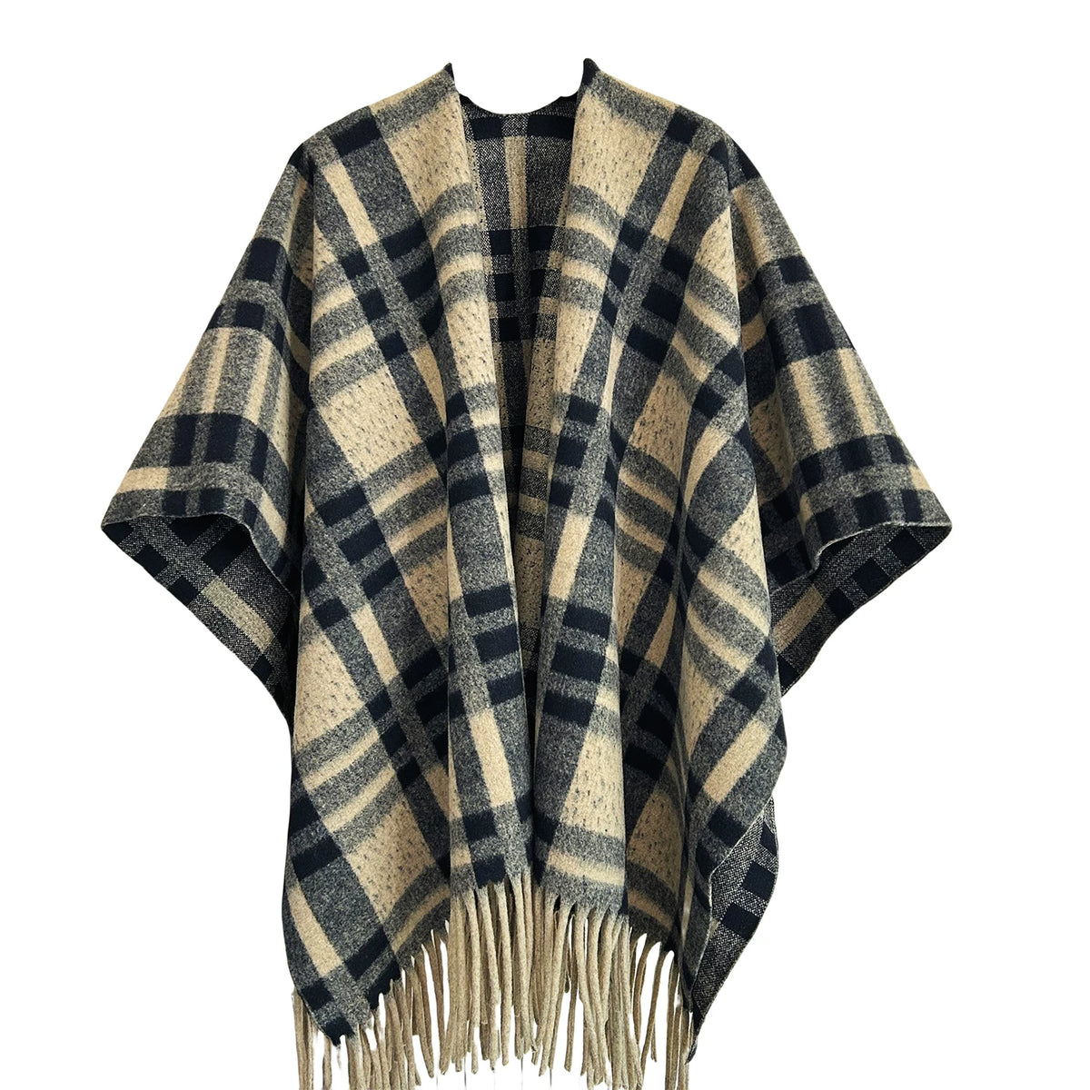 Women's Tassel Korean-Style Retro Knit Shawl for Office and Travel Evening Gift Everyday Wear Holiday Gift