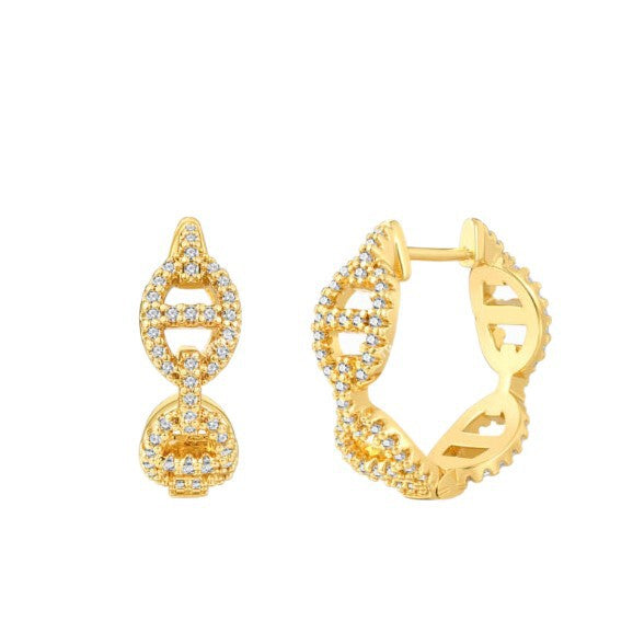 Crystal earrings by Yoshan, detail view 5