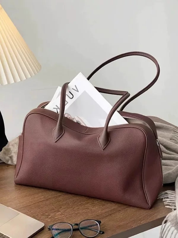 Women's Large-Capacity Office Leather Workwear Tote Bag Shoulder Crossbody Purse Work and Travel School