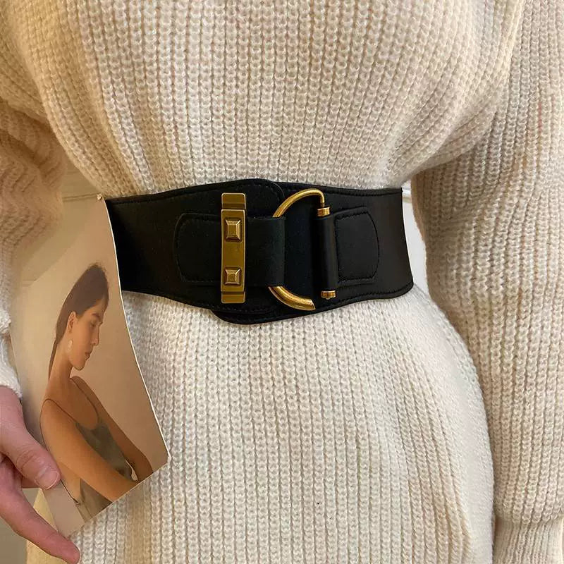 Women's Stretch No-hole Belt Retro Everyday Jeans for Date Night Gift Party Designer Versatile Office Vacation