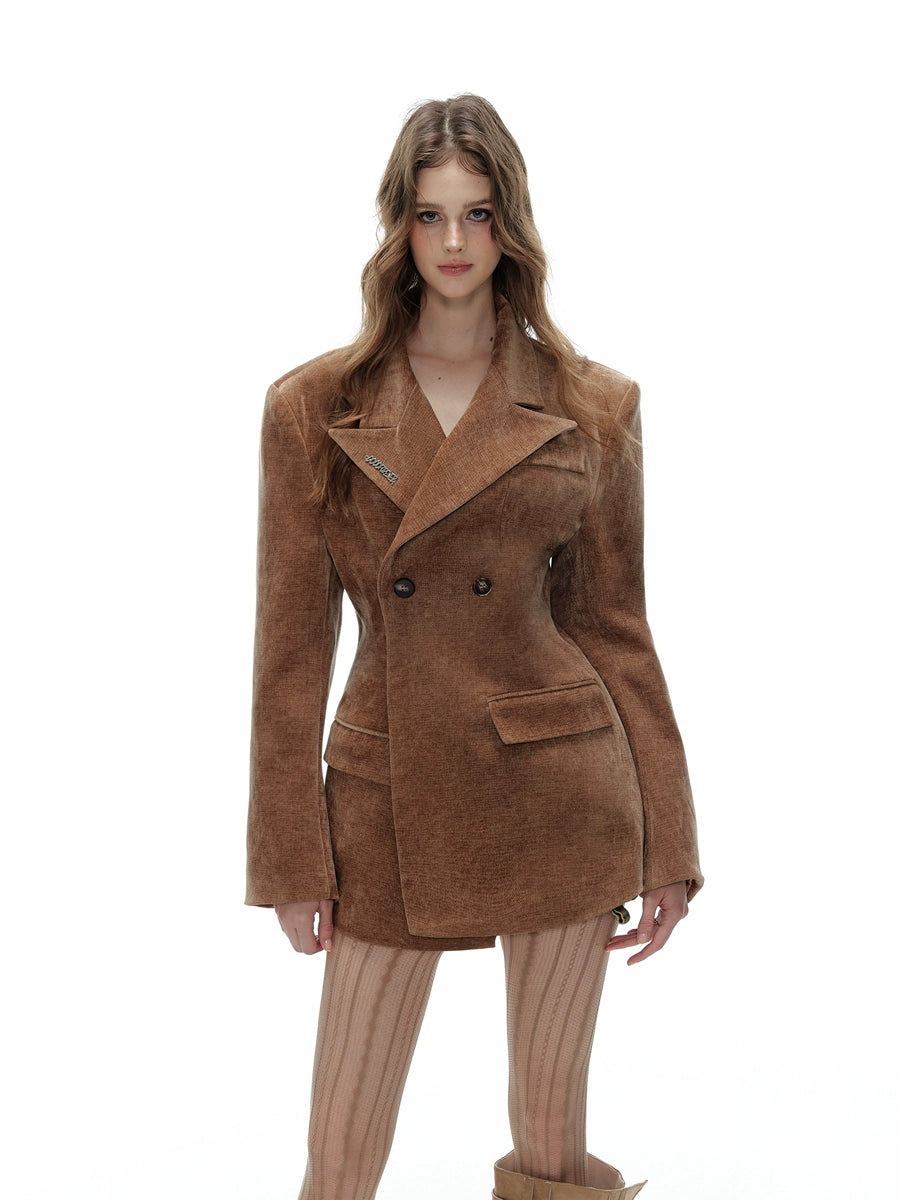 Women's Fall Winter Slim-Waist Blazer Office Workwear Jacket Business Casual Spring Holiday Date Night