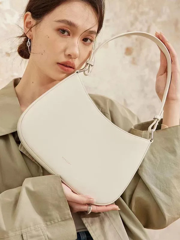 Women's Leather Underarm Bag Crossbody for Travel and Sightseeing Everyday Casual Streetwear Date Night Office