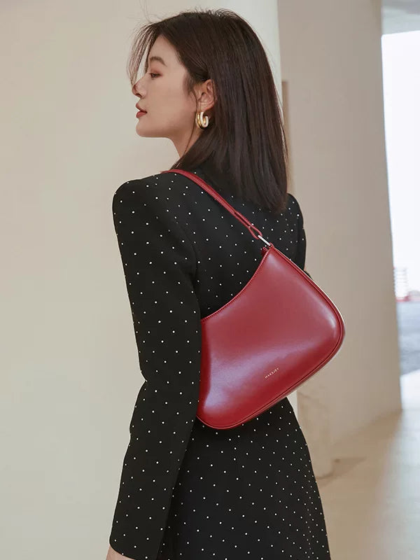 Women's Leather Underarm Bag Crossbody for Travel and Sightseeing Everyday Casual Streetwear Date Night Office