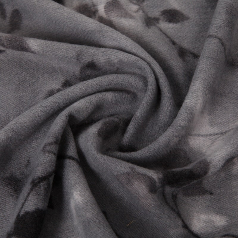 Women's Tassel Fall Winter Thickened Fleece-Lined Shawls Scarves Scarf Fashion Wrap