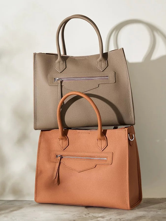 Women's Large-Capacity Office Leather Workwear Tote Bag Shoulder Crossbody Purse Work and Travel School