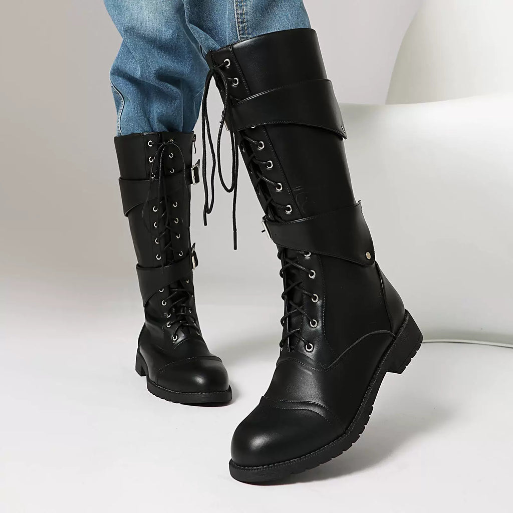 Women's Fall Winter Plus Size Tall Riding Boots for Office and Weekend Streetwear Everyday Wear Date Night Wedding Guest