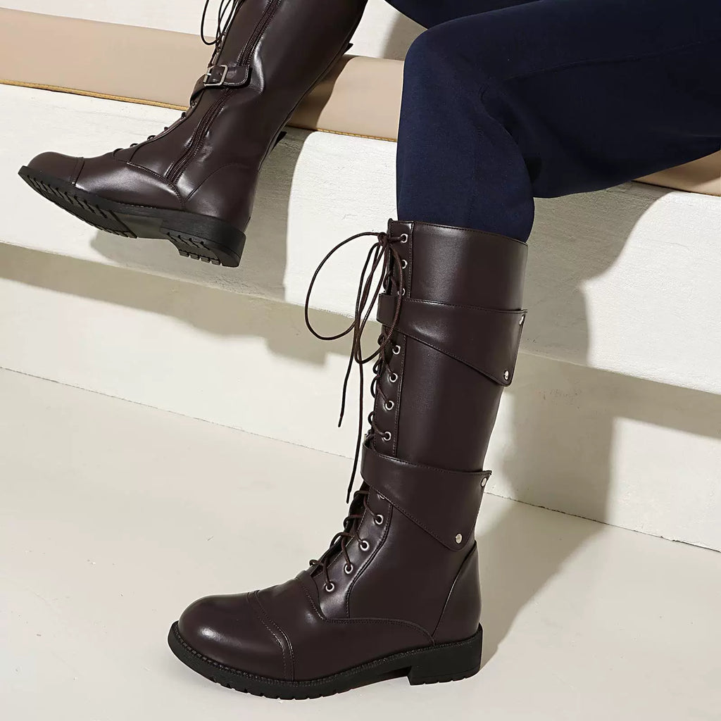 Women's Fall Winter Plus Size Tall Riding Boots for Office and Weekend Streetwear Everyday Wear Date Night Wedding Guest