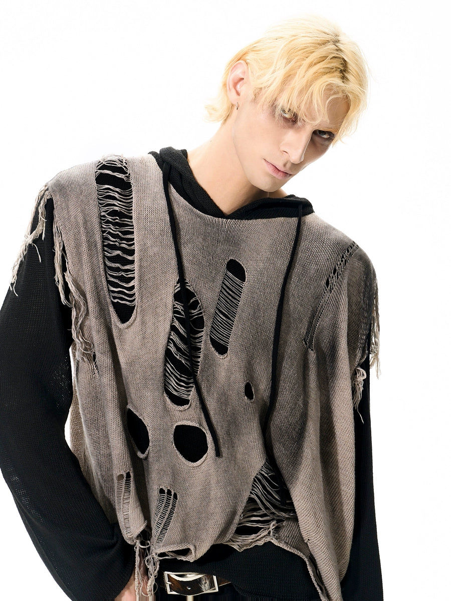 Men's Hooded Sweater Knit Pullover Top for Fall Winter Spring Travel Office Everyday Date Night