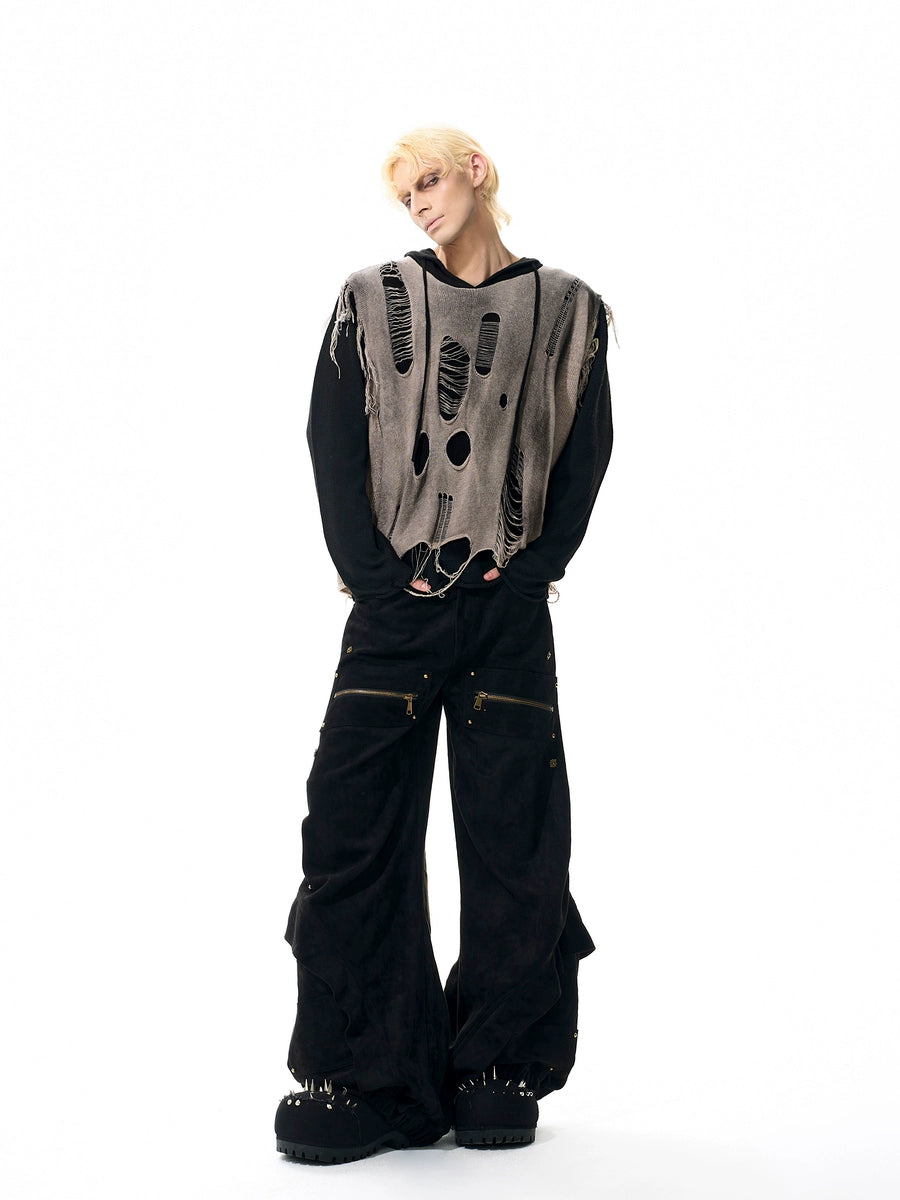 Men's Hooded Sweater Knit Pullover Top for Fall Winter Spring Travel Office Everyday Date Night