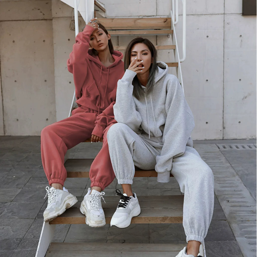 Women's Fall Winter Casual Two-piece Set Matching Outfit Set Everyday Fashion Style for Women