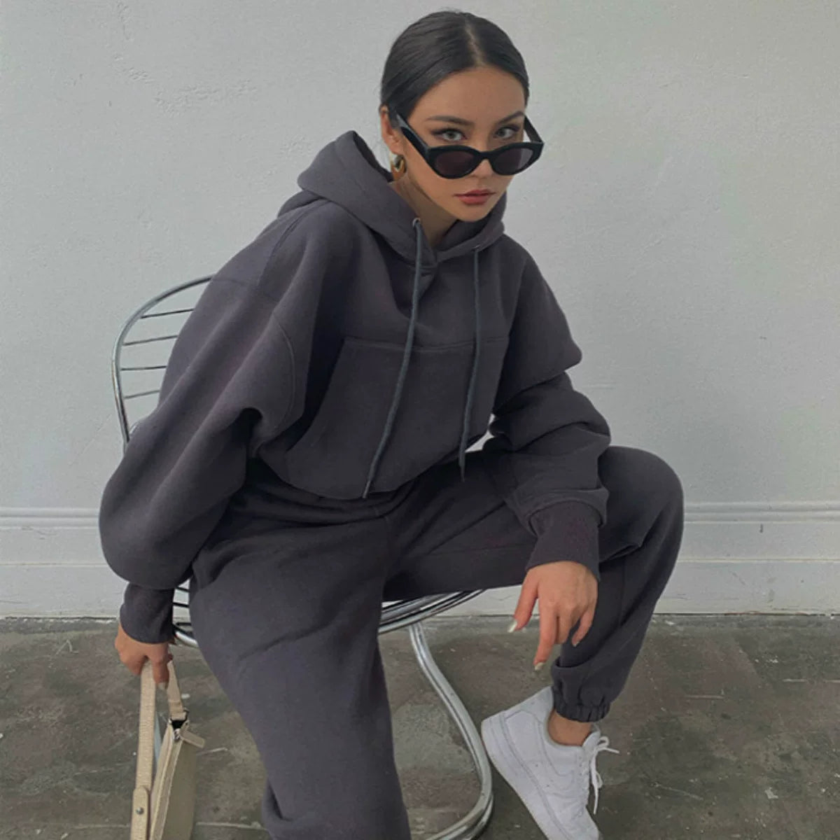Women's Fall Winter Casual Two-piece Set Matching Outfit Set Everyday Fashion Style for Women