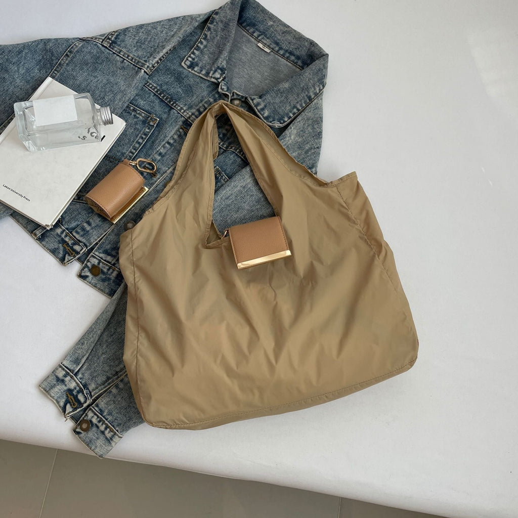 Large-Capacity Bag Charm Market Tote Work Travel Everyday Handbag Wear Seasonal Look